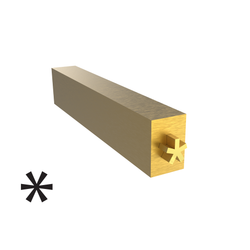 Tipo de estampado en caliente de 4 mm - Asterisco (*)
