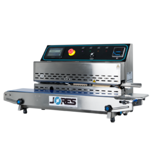 Selladora continua horizontal digital de acero inoxidable con impresora de inyección de tinta