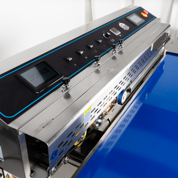 Selladora de banda digital con codificación por inyección de tinta, purga de gas y succión de aire 1500-FS