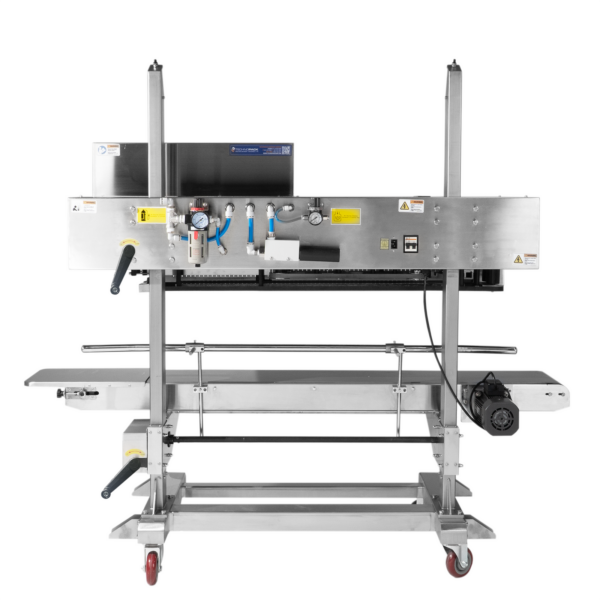 Selladora vertical digital de banda con codificación por inyección de tinta, purga de gas y succión de aire 1510-FS