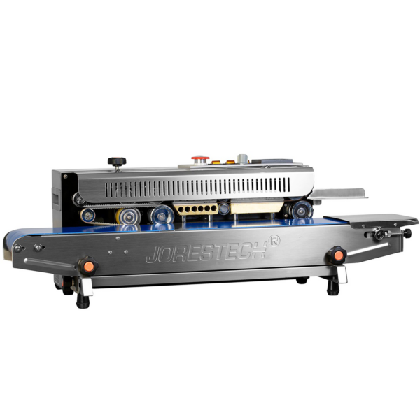 JORES TECHNOLOGIES® selladora continua de banda de sobremesa SS para aplicaciones horizontales