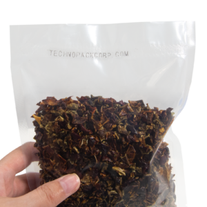 Bolsa termosellable cerrada e impresa con una selladora continua de banda de acero inoxidable