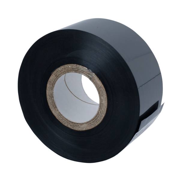 1 rollos negros de lámina DAX negra para hot stamp sobre fondo blanco