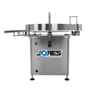 Mesa rotativa de acumulación de acero inoxidable de 39 pulgadas y desempacadora de botellas de JORES TECHNOLOGIES®