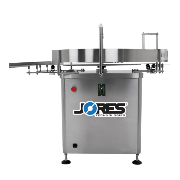Mesa rotativa de acumulación de acero inoxidable de 39 pulgadas y desempacadora de botellas de JORES TECHNOLOGIES®