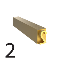 Tipo de estampado en caliente de 3 mm – 2