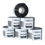 Paquete de 6 rollos DAX de estampado en caliente de lámina negra de 50 mm