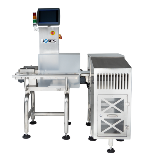 Báscula controladora automática de acero inoxidable para productos que pesan hasta 6.6 lbs