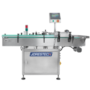 Aplicador automático de etiquetas de acero inoxidable para envases redondos de JORES TECHNOLOGIES®