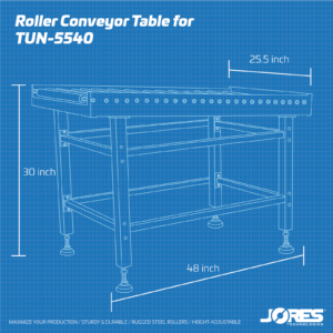 Mesa transportadora de rodillos para túnel de retracción TUN-5540