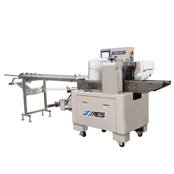 Una máquina empaquetadora automática de flujo horizontal invertido JORES TECHNOLOGIES®