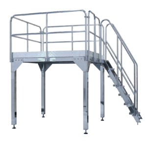 La plataforma para pesadora combinada de acero inoxidable JORES TECHNOLOGIES®