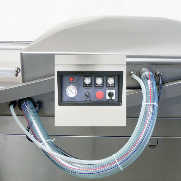 Selladora de vacío comercial de doble cámara con barras de sellado de 32” - 220 V