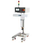 Selladora de tapas por inducción en línea continua para 20 a 120 mm