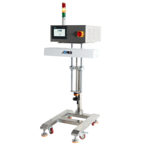 Selladora de tapas por inducción en línea continua para 20 a 120 mm