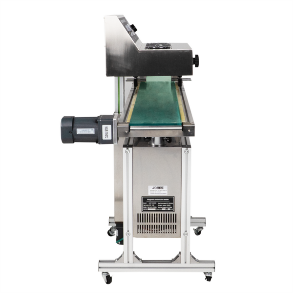 Sellador continuo de tapas por inducción con cinta transportadora 20-130 mm