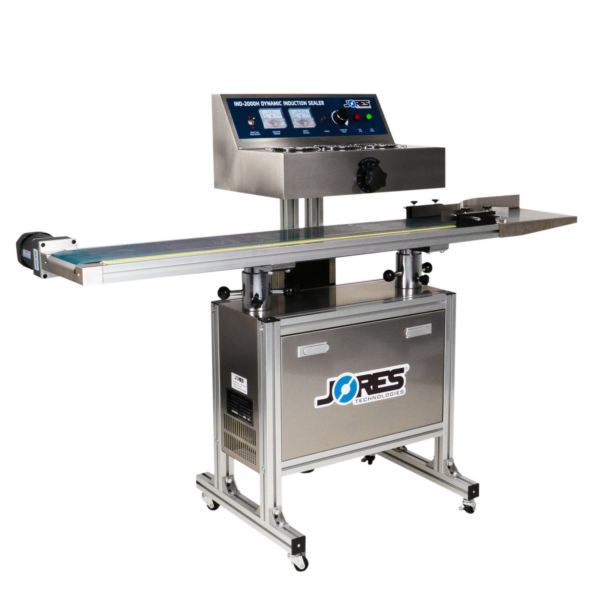 Selladora continua por inducción para tapas con transportador 20-130 mm