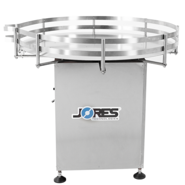 Mesa acumuladora rotativa JORES TECHNOLOGIES® de acero inoxidable de 39 pulgadas