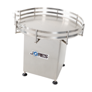 Mesa de acumulación rotativa de acero inoxidable de 39 pulgadas de JORES TECHNOLOGIES®