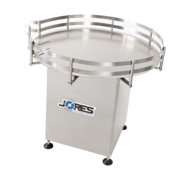 Mesa de acumulación rotativa de acero inoxidable de 39 pulgadas de JORES TECHNOLOGIES®