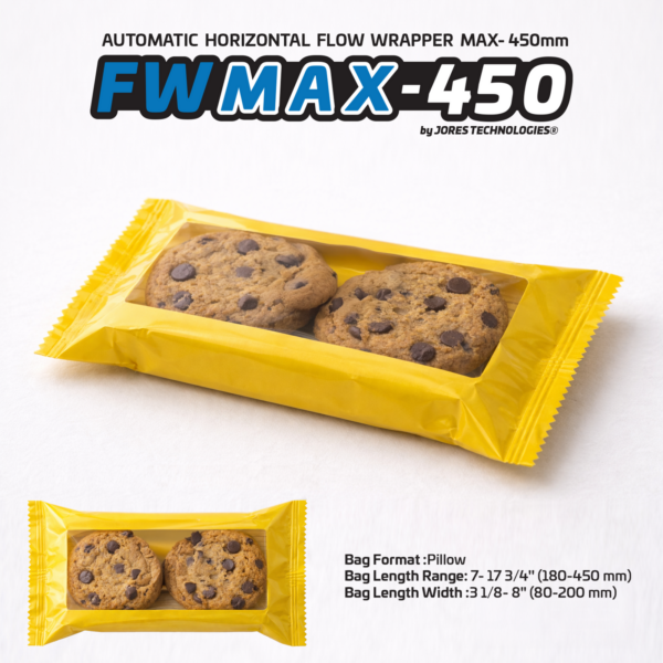 Envolvedora horizontal automática flow pack Max- 450 mm