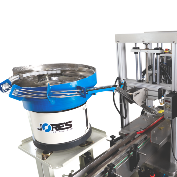Taponadora automática de botellas para tapas de plástico