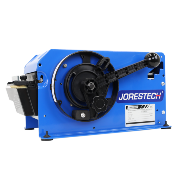 Dispensador de cinta de papel kraft engomada JORES TECHNOLOGIES® sobre fondo blanco