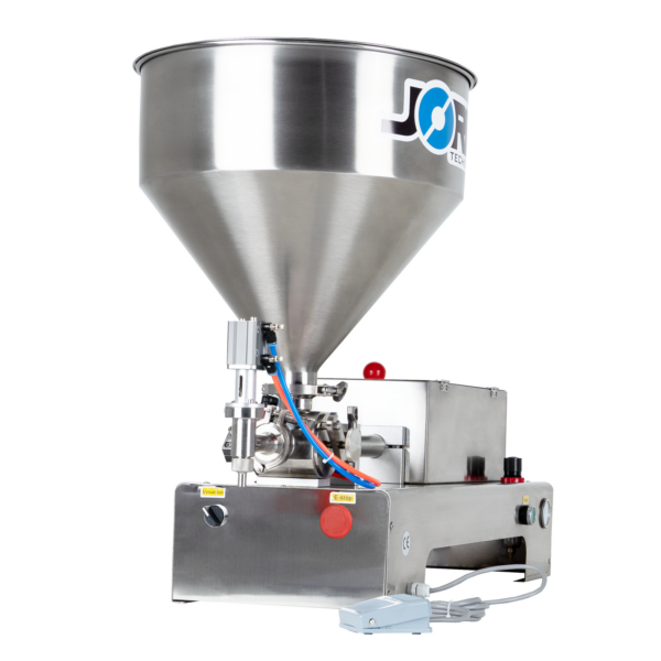 Llenadora de pistón para pasta de alta viscosidad de sobremesa - acero inoxidable 304 – 100 ml