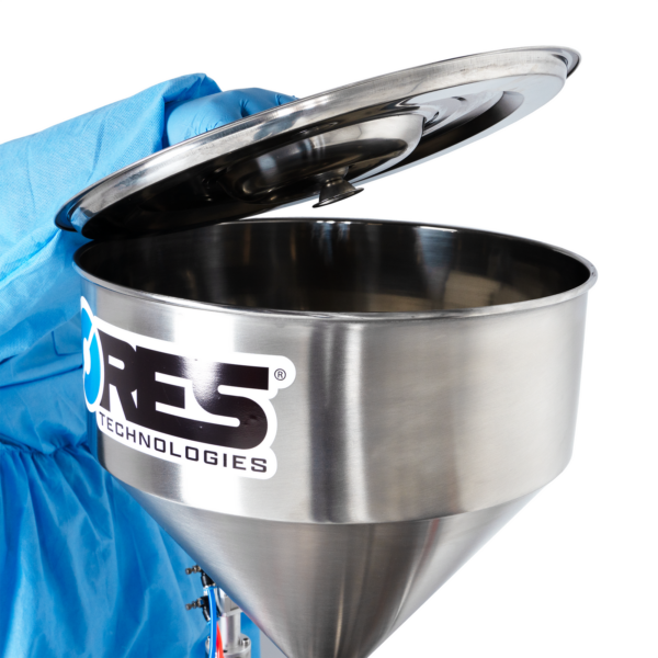 Llenadora de pasta de alta viscosidad de sobremesa con pistón - acero inoxidable 304 - 1000 ml