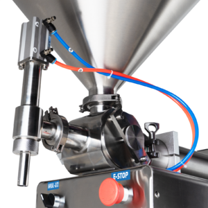 Llenadora de pasta de alta viscosidad de sobremesa con pistón - acero inoxidable 304 – 1000 ml