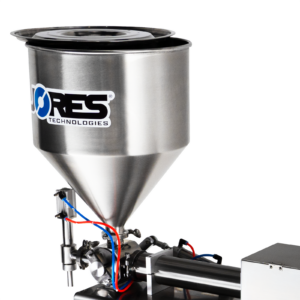 Llenadora de pasta de pistón de sobremesa para alta viscosidad - acero inoxidable 304 – 1000 ml