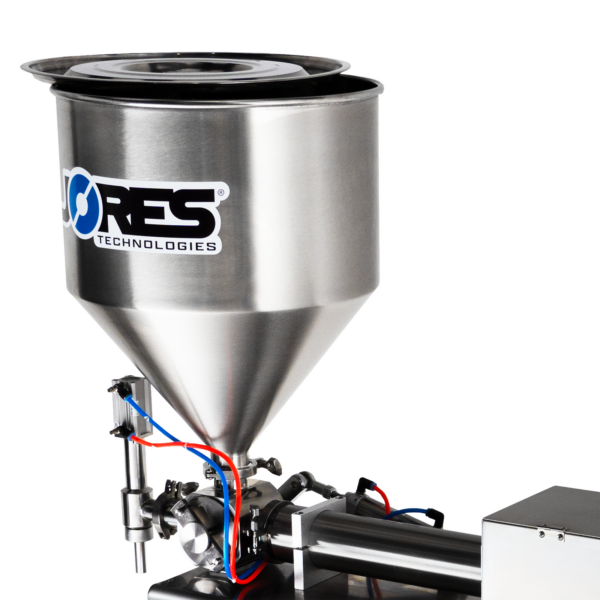 Llenadora de pasta de pistón de sobremesa para alta viscosidad - acero inoxidable 304 – 1000 ml