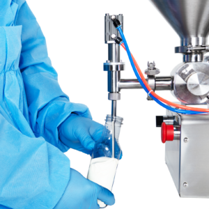 Llenadora de pasta de pistón de sobremesa para alta viscosidad - acero inoxidable 304 – 1000 ml