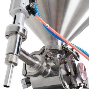 Llenadora de pasta de pistón de sobremesa para alta viscosidad - acero inoxidable 304 - 300 ml