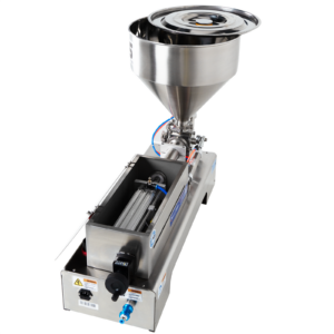 Llenadora de pasta de alta viscosidad de sobremesa con pistón - acero inoxidable 304 – 300 ml