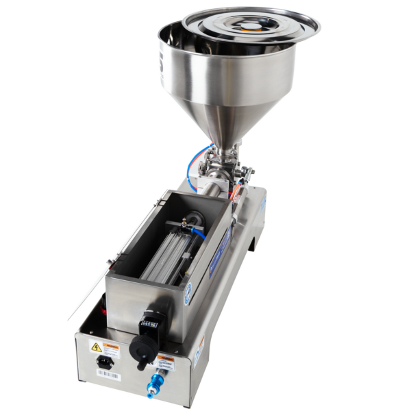 Llenadora de pasta de alta viscosidad de sobremesa con pistón - acero inoxidable 304 – 300 ml