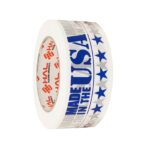 rollo blanco de cinta de embalaje con azul