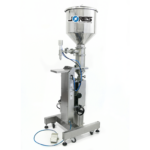 Llenadora neumática de pistón para pastas de alta viscosidad de acero inoxidable con tolva de alta capacidad y pedal de pie de JORES TECHNOLOGIES®