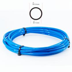 Tubo neumático de poliuretano (PU) azul, rollo de 8 mm x 5 mm x 5 m (16,4 pies)