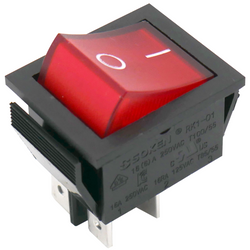 Interruptor basculante rojo