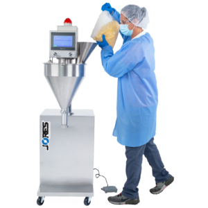 Llenadora semiautomática de polvo con sinfín - 500 ml