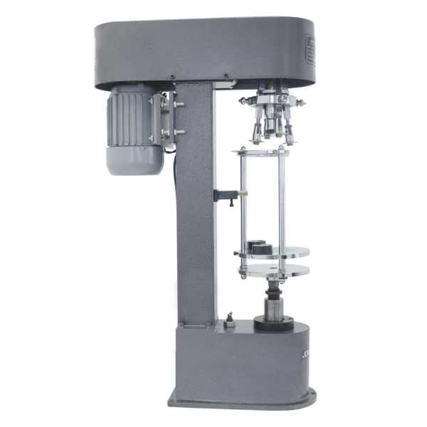 vista lateral del tapador semiautomático para botellas de vidrio JORES TECHNOLOGIES® para tapas metálicas