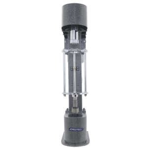 vista frontal de la tapadora semiautomática para botellas de plástico JORES TECHNOLOGIES® para tapas de plástico