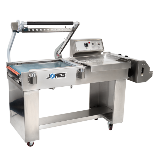 Selladora térmica semiautomática en L de acero inoxidable con cinta transportadora de JORES TECHNOLOGIES®