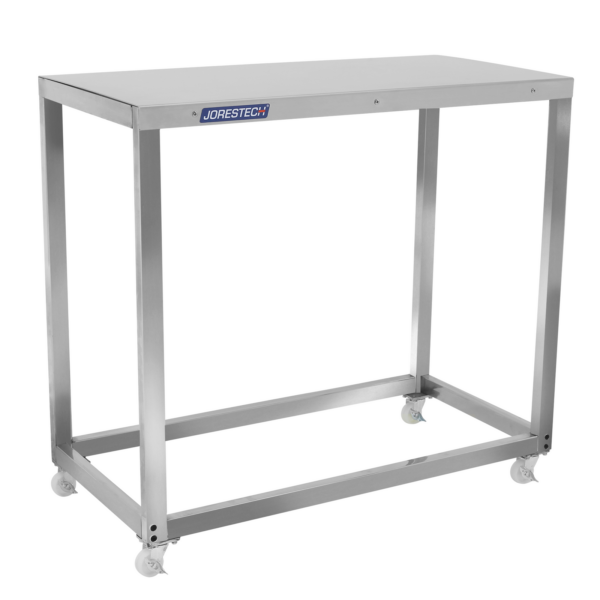 Mesa de trabajo de preparación de acero inoxidable con ruedas
