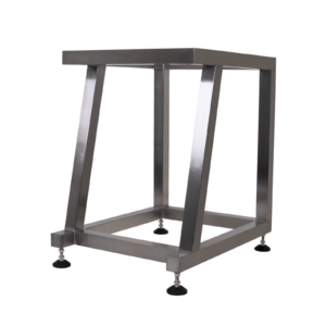 Soporte de acero inoxidable utilizado para la pesadora lineal 403 de JORES TECHNOLOGIES®. Base compatible solo con esta pesadora lineal