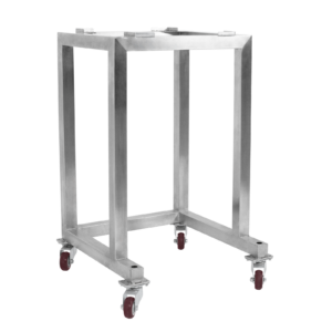 Soporte de acero inoxidable con ruedas para la pesadora lineal de un solo cabezal JORES TECHNOLOGIES®
