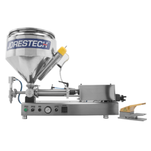 Llenadora de pistón con tolva calefactada para alta viscosidad de JORES TECHNOLOGIES®