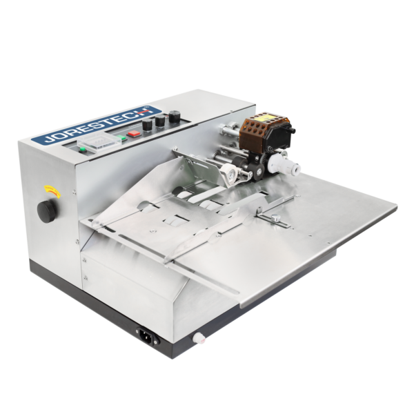 La codificadora de rodillo de tinta caliente de sobremesa JORES TECHNOLOGIES® de acero inoxidable