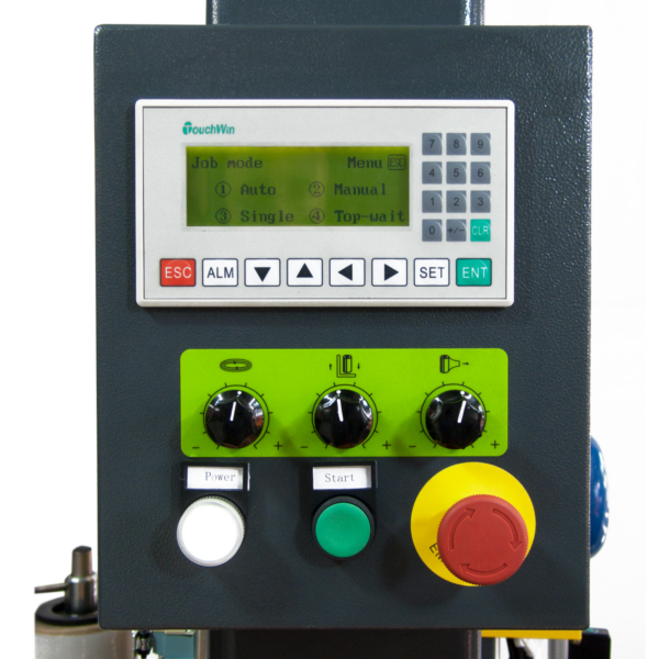 Panel de control digital de la envolvedora estirable de mesa giratoria para cajas
